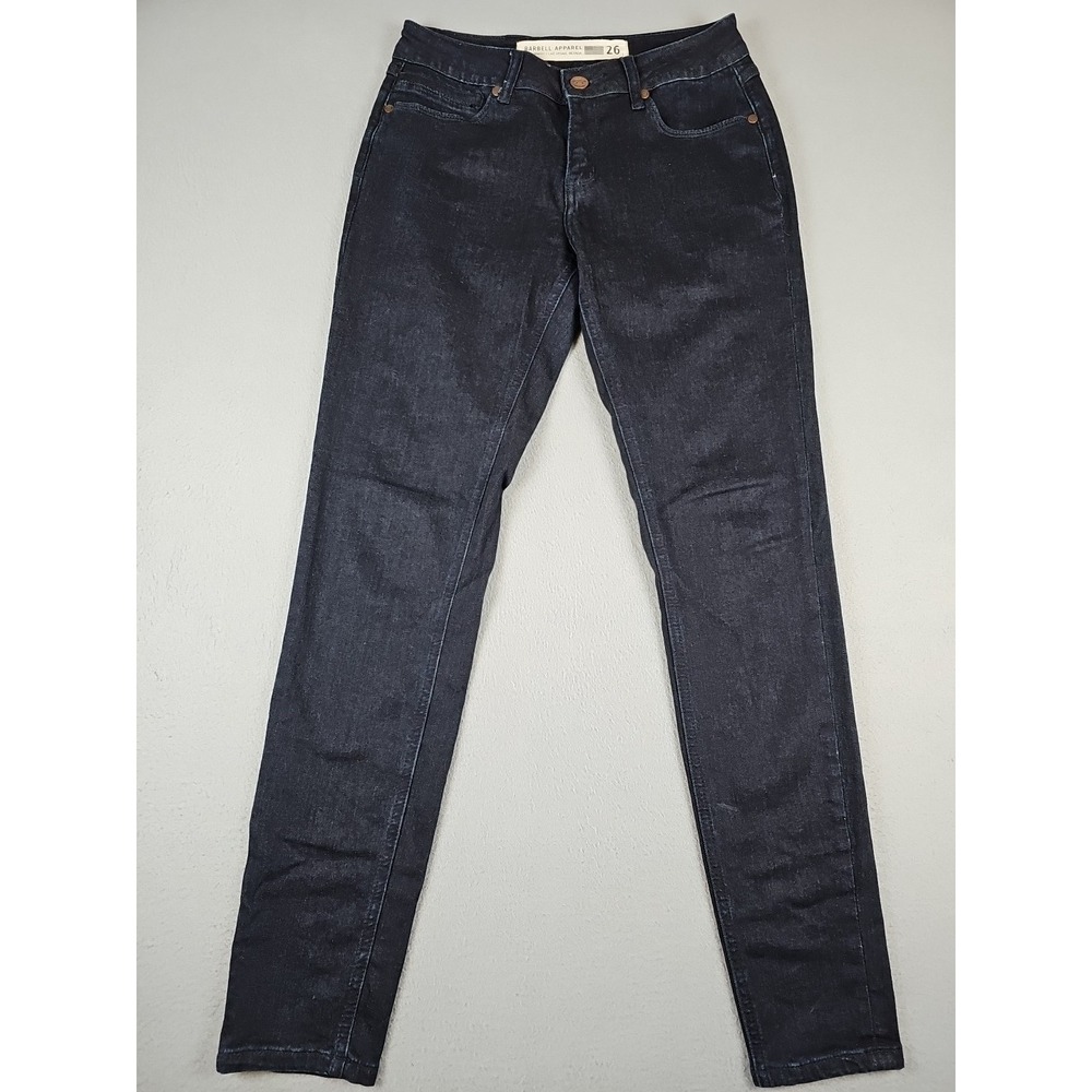 Barbell Apparel Women's Size 29x30.5 Skinny Denim Dark Blue‎ Jeans